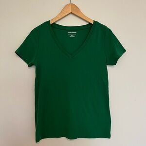 V Neck Green Tee Shirt